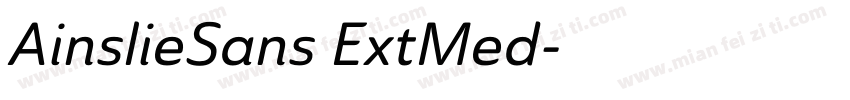 AinslieSans ExtMed字体转换